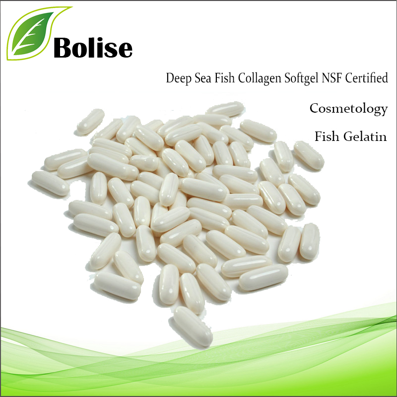Dziļjūras zivju kolagēna softgel NSF sertificēts