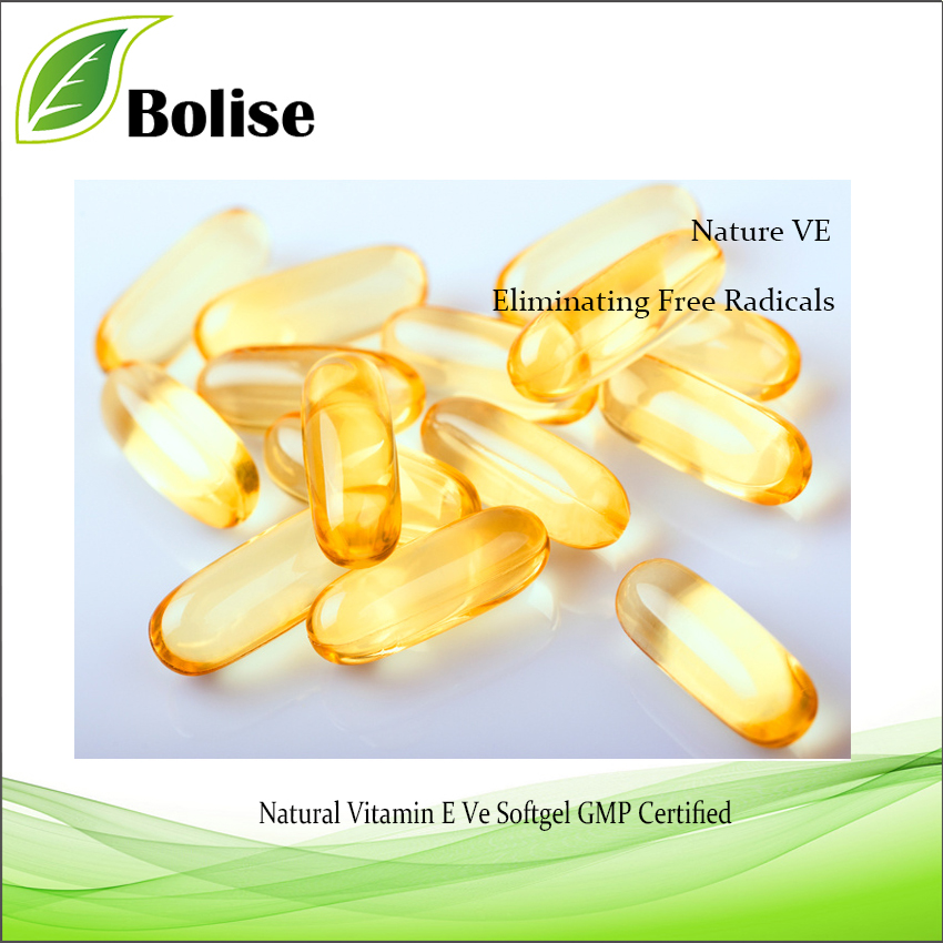 Natural Vitamin E Ve Softgel GMP Certified