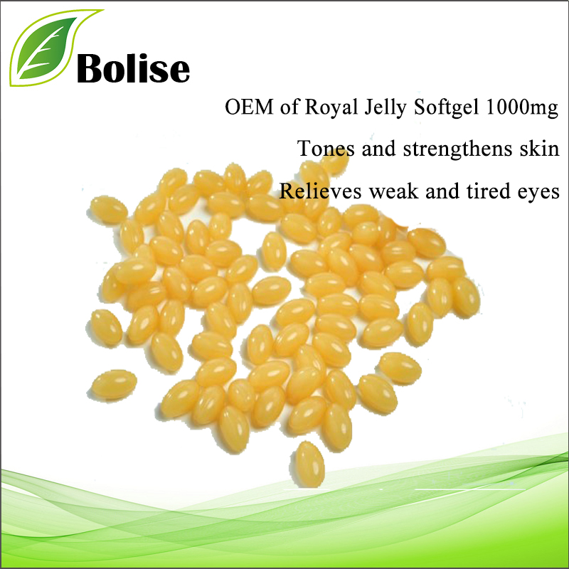 OEM av Royal Jelly Softgel 1000 mg