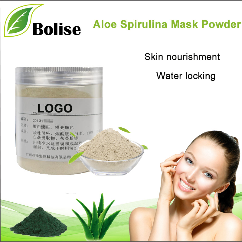 Pulbere pentru mască de Aloe Spirulina