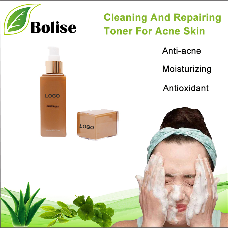 Toner Glanhau ac Atgyweirio Ar Gyfer Croen Acne