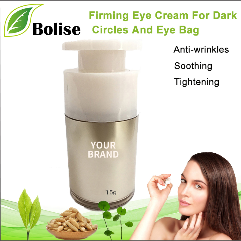 Crème pour les yeux raffermissante de marque de distributeur OEM pour les cernes et le sac pour les yeux