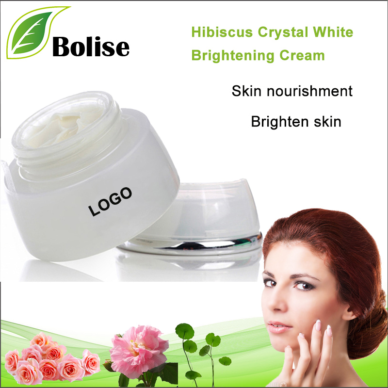 Hibiscus Crystal White helendav kreem