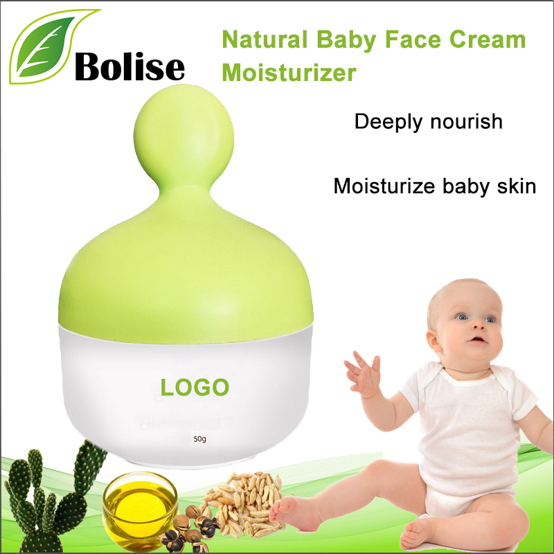 Creme hidratante natural para rosto de bebê por atacado OEM