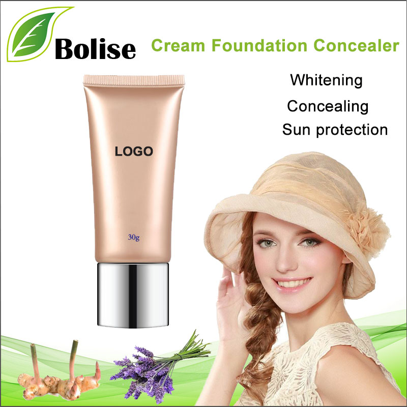 Cream Foundation Concealer - base líquida natural sem óleo